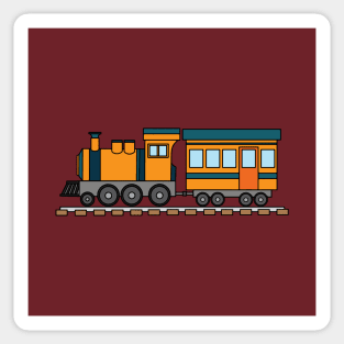 Cartoon cute train Sticker